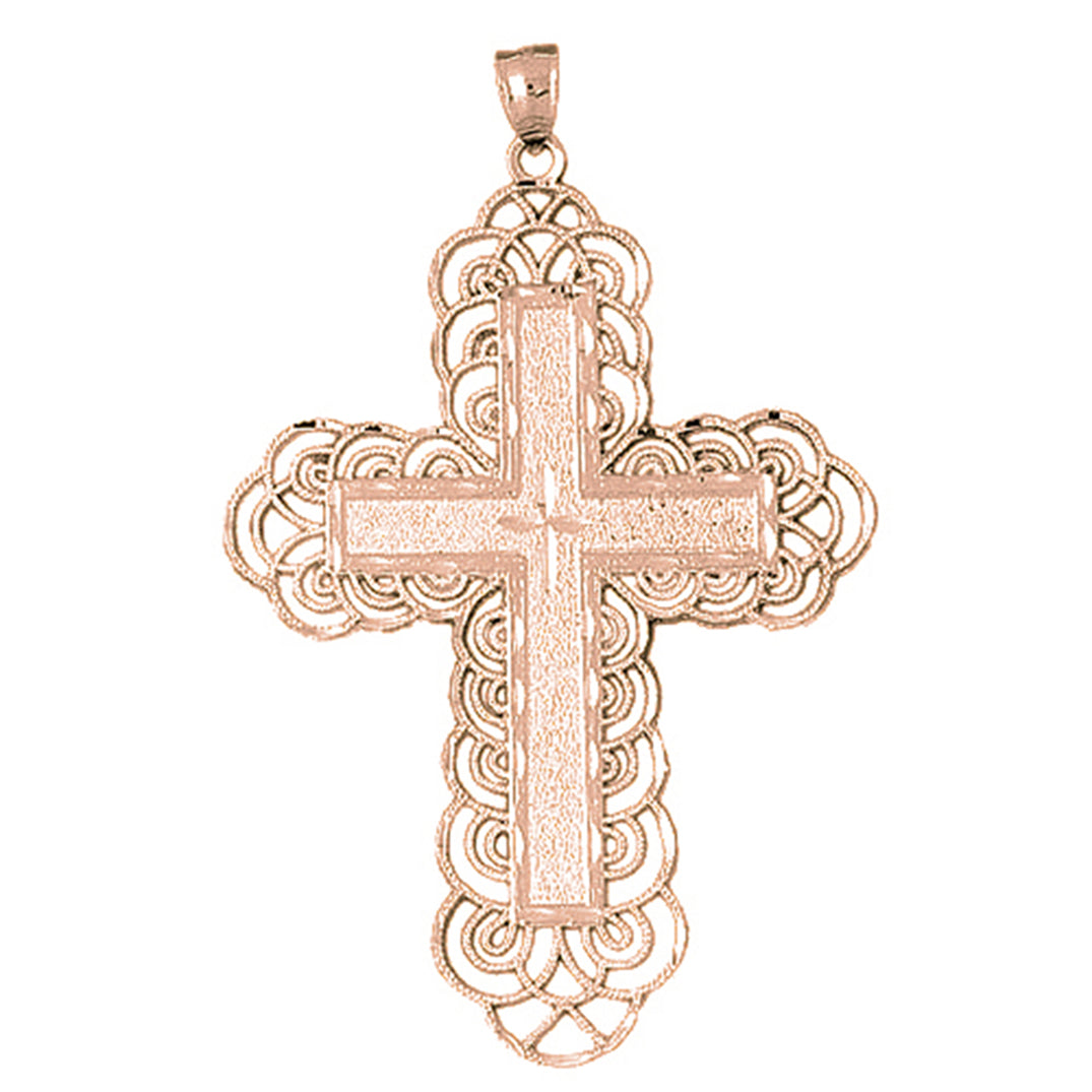 10K, 14K or 18K Gold Latin Cross Pendant
