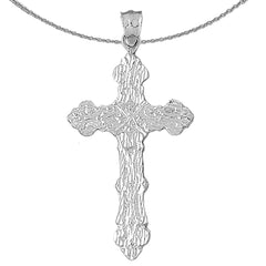 10K, 14K oder 18K Gold Seilkreuz Anhänger