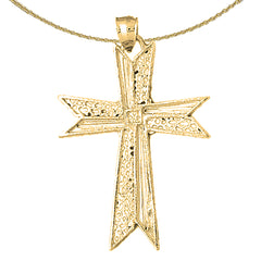 Kreuzanhänger aus 10 Karat, 14 Karat oder 18 Karat Gold