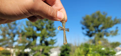 10K, 14K or 18K Gold Latin Cross Pendant