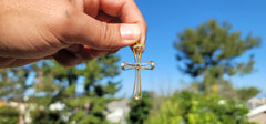 10K, 14K or 18K Gold Latin Cross Pendant