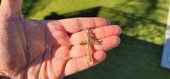 10K, 14K or 18K Gold Latin Cross Pendant