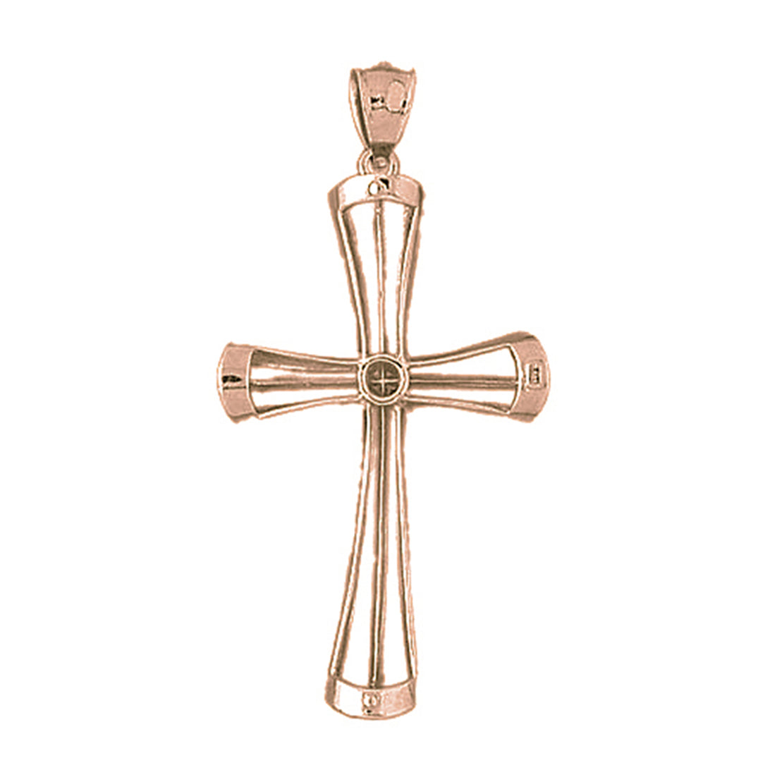 10K, 14K or 18K Gold Latin Cross Pendant