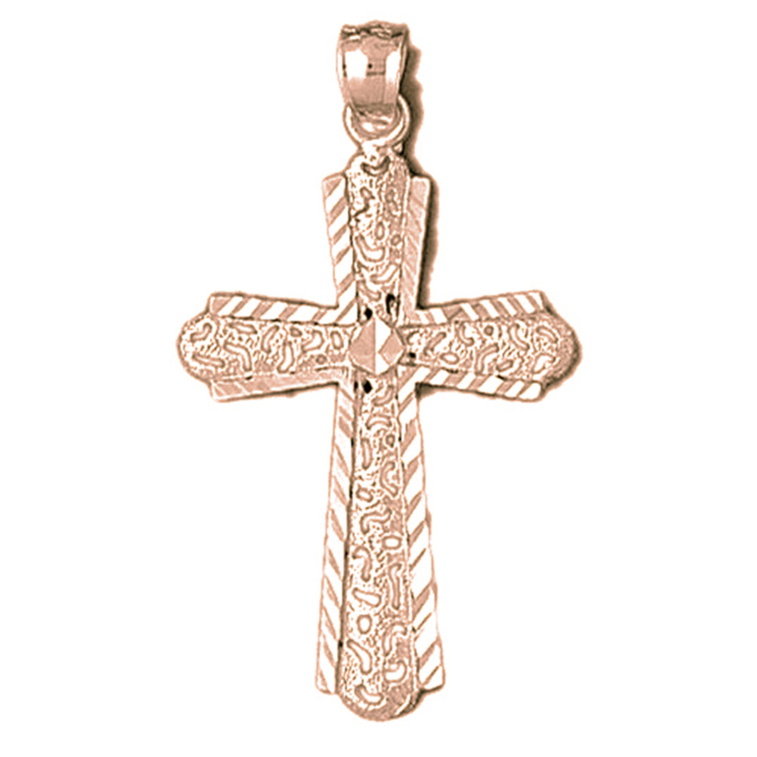 10K, 14K or 18K Gold Latin Cross Pendant