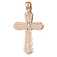 10K, 14K or 18K Gold Latin Cross Pendant