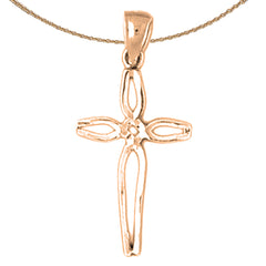 14K or 18K Gold Cross Pendant