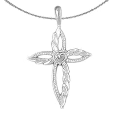 14K oder 18K Gold Passionskreuz-Anhänger