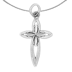 14K or 18K Gold Passion Cross Pendant