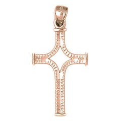 10K, 14K or 18K Gold Cross Pendant