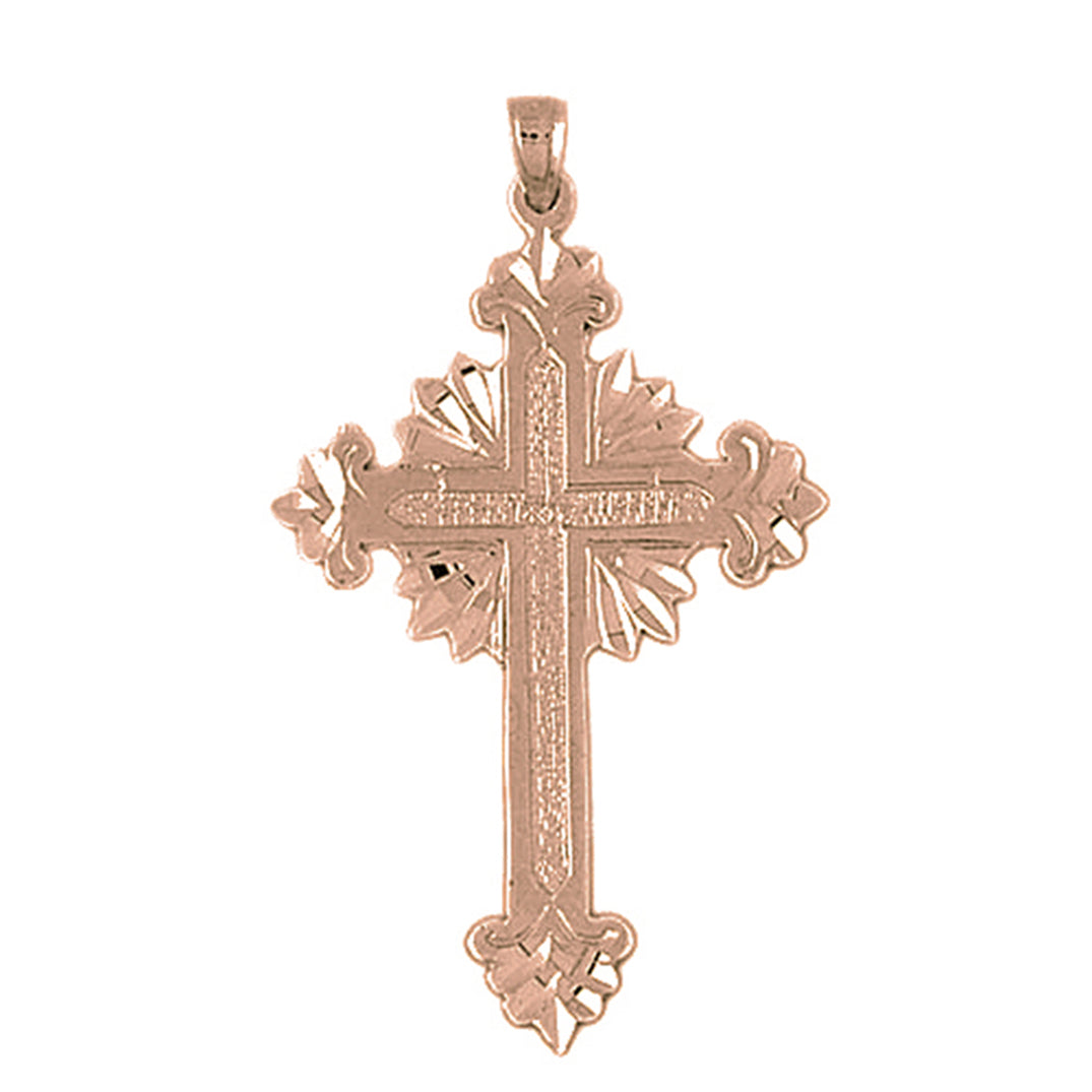 10K, 14K or 18K Gold Glory Cross Pendant