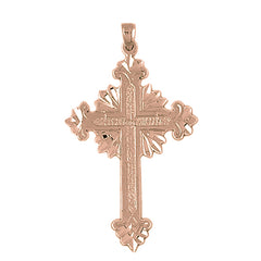 10K, 14K or 18K Gold Glory Cross Pendant