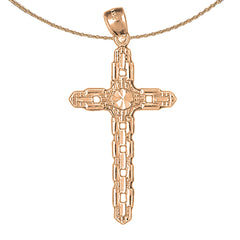 Colgante Cruz de Oro de 10K, 14K o 18K