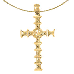 Colgante Cruz de Oro de 10K, 14K o 18K