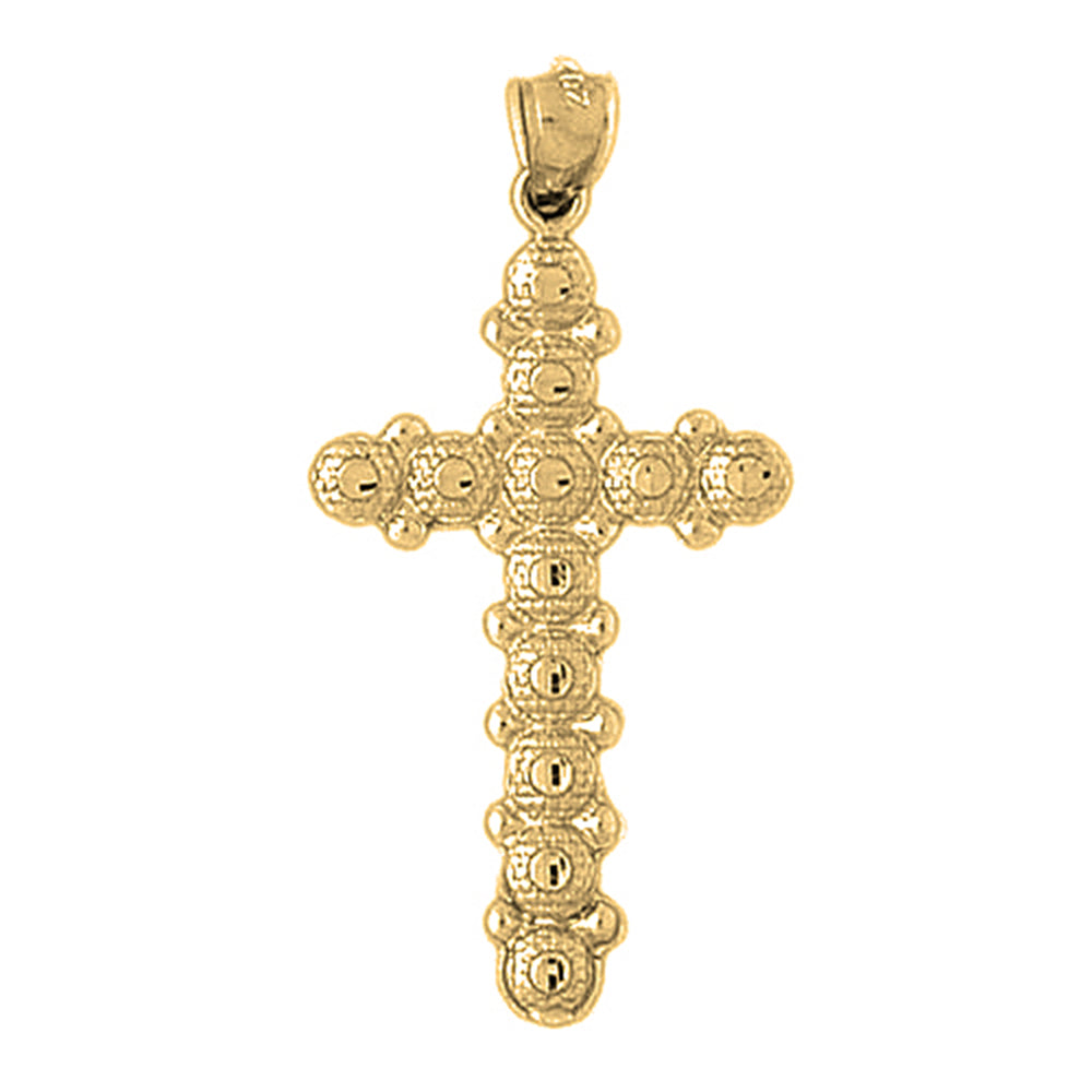 10K, 14K or 18K Gold Cross Pendant