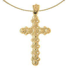 Kreuzanhänger aus 10 Karat, 14 Karat oder 18 Karat Gold