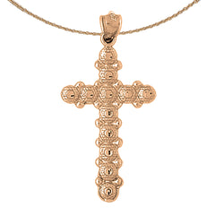 Kreuzanhänger aus 10 Karat, 14 Karat oder 18 Karat Gold