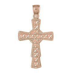 10K, 14K or 18K Gold Celtic Cross Pendant