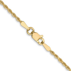 10K Yellow Gold 1.75mm Diamond-cut Rope Chain