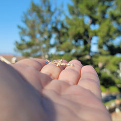 14K or 18K Gold Vine Cross Pendant