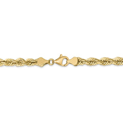10K Yellow Gold 5.5mm Diamond-cut Rope Chain