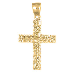 10K, 14K or 18K Gold Latin Cross Pendant