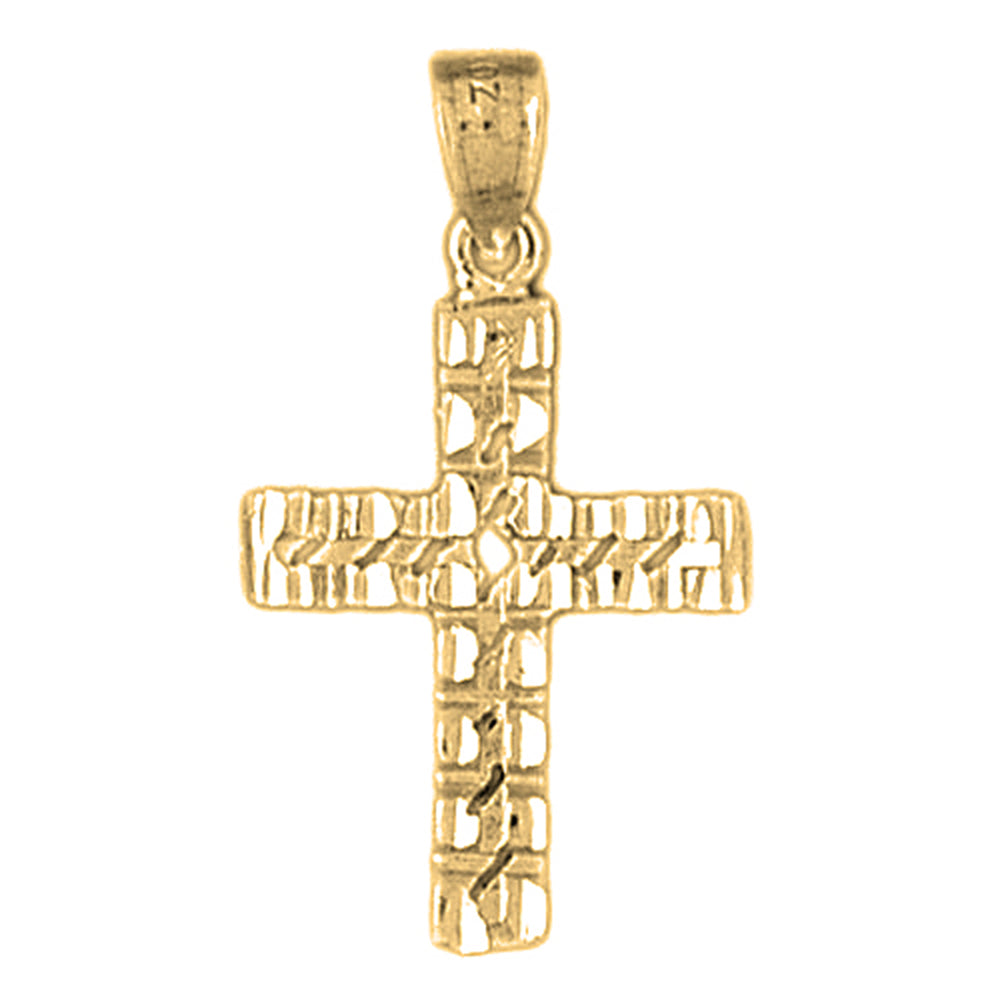 14K or 18K Gold Latin Cross Pendant