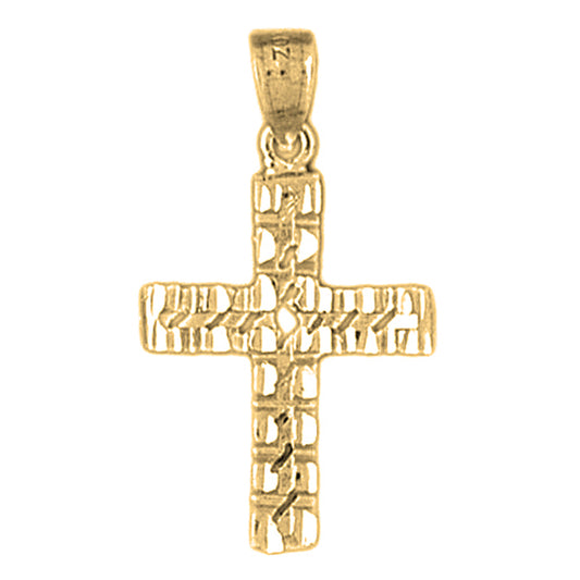 14K or 18K Gold Latin Cross Pendant