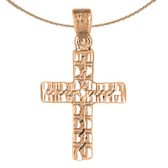14K or 18K Gold Latin Cross Pendant