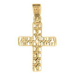 14K or 18K Gold Latin Cross Pendant