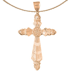 Kreuzanhänger aus 10 Karat, 14 Karat oder 18 Karat Gold