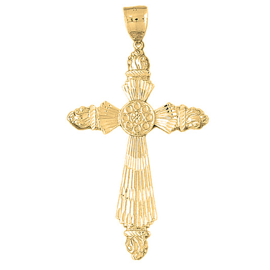 10K, 14K or 18K Gold Cross Pendant