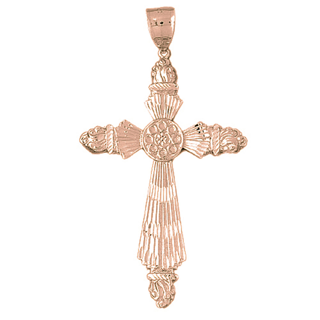 10K, 14K or 18K Gold Cross Pendant