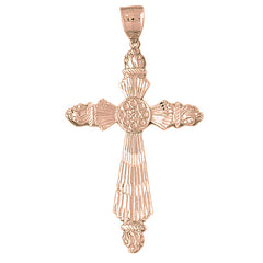 10K, 14K or 18K Gold Cross Pendant