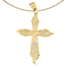 10K, 14K or 18K Gold Cross Pendant