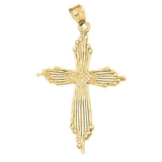10K, 14K or 18K Gold Cross Pendant
