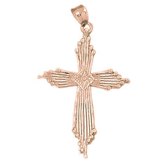 10K, 14K or 18K Gold Cross Pendant