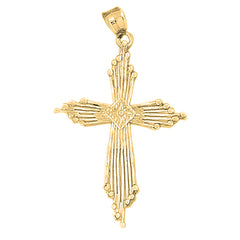 10K, 14K or 18K Gold Cross Pendant