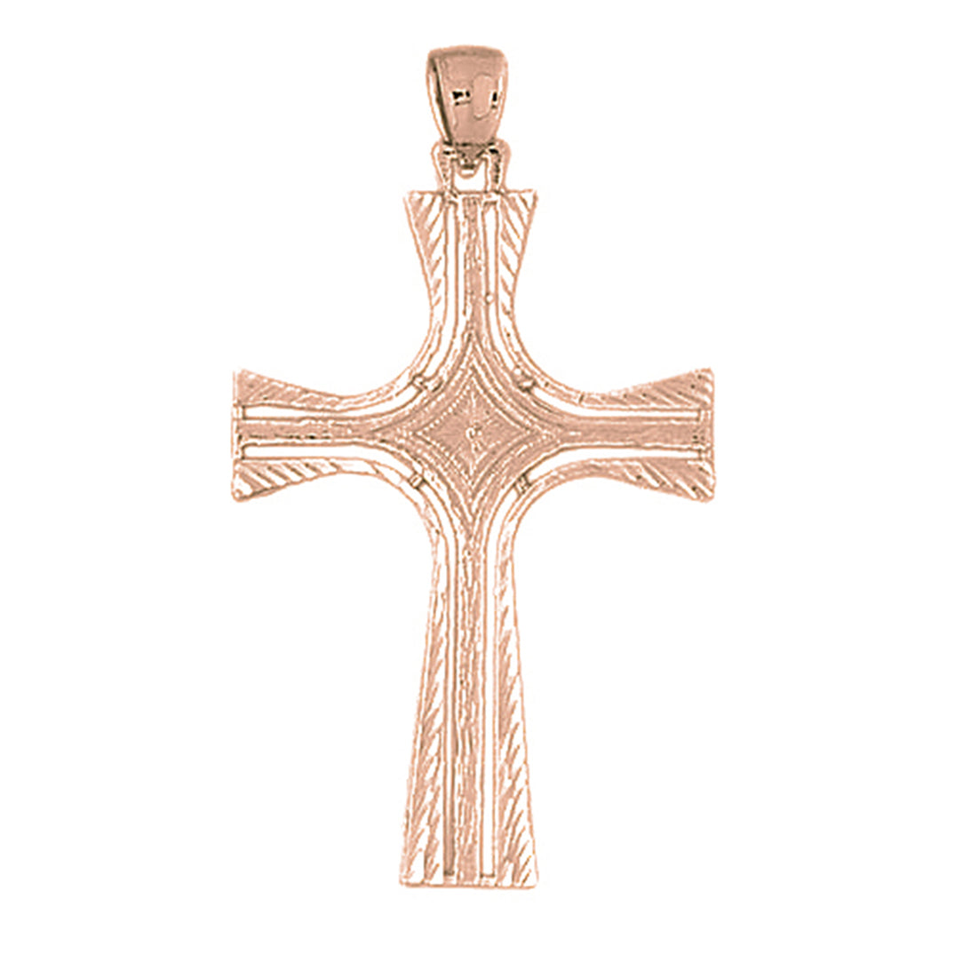 10K, 14K or 18K Gold Cross Pendant