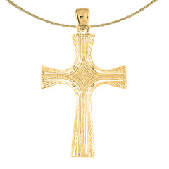 10K, 14K or 18K Gold Cross Pendant