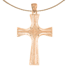 10K, 14K or 18K Gold Cross Pendant