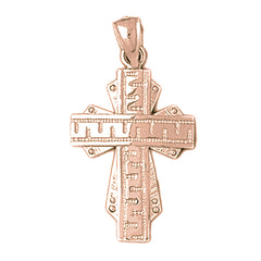 10K, 14K or 18K Gold Greek Cross Pendant