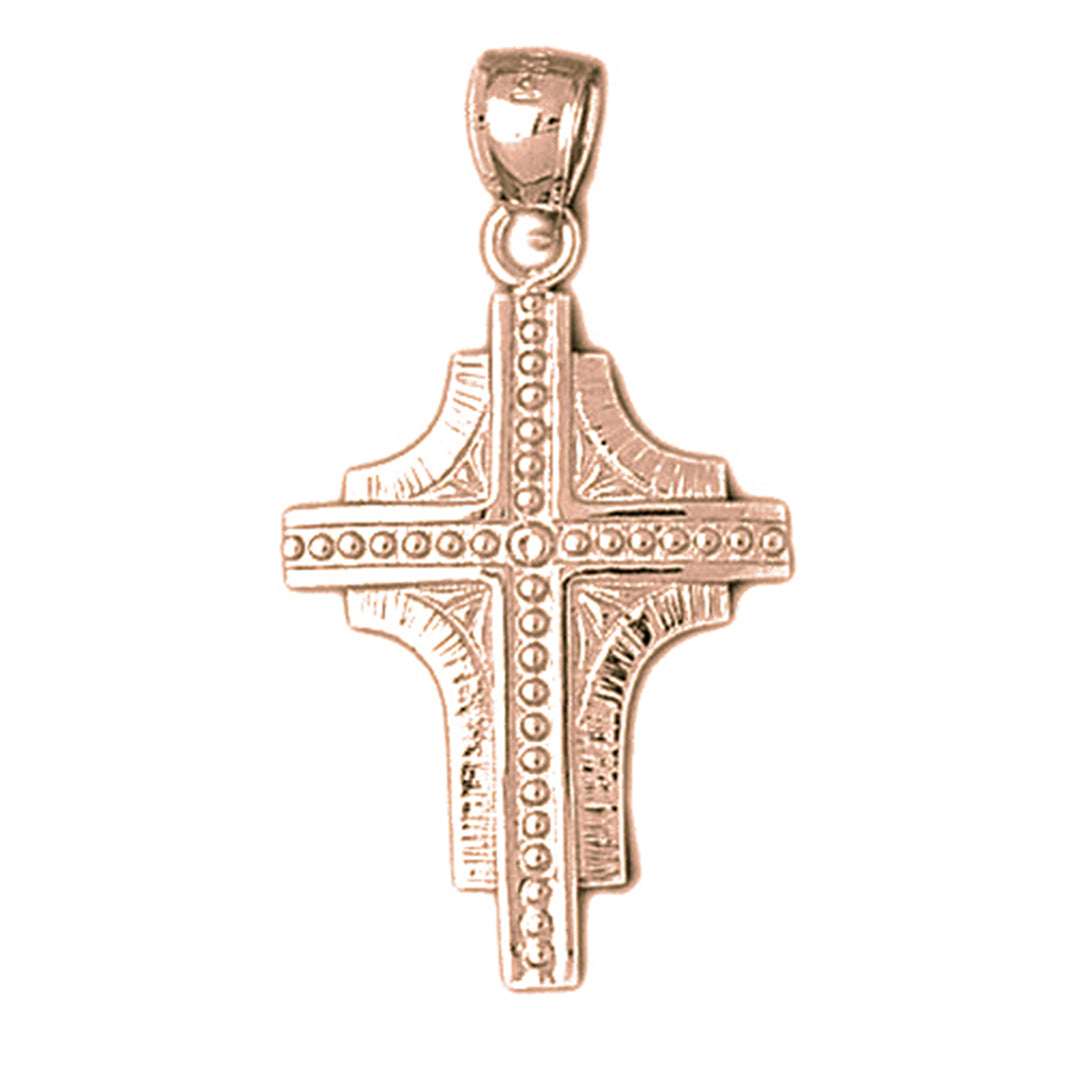 10K, 14K or 18K Gold Latin Cross Pendant