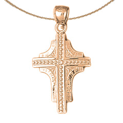 10K, 14K or 18K Gold Latin Cross Pendant