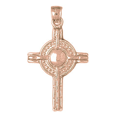 10K, 14K or 18K Gold Celtic Cross Pendant