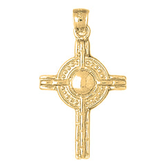 10K, 14K or 18K Gold Celtic Cross Pendant