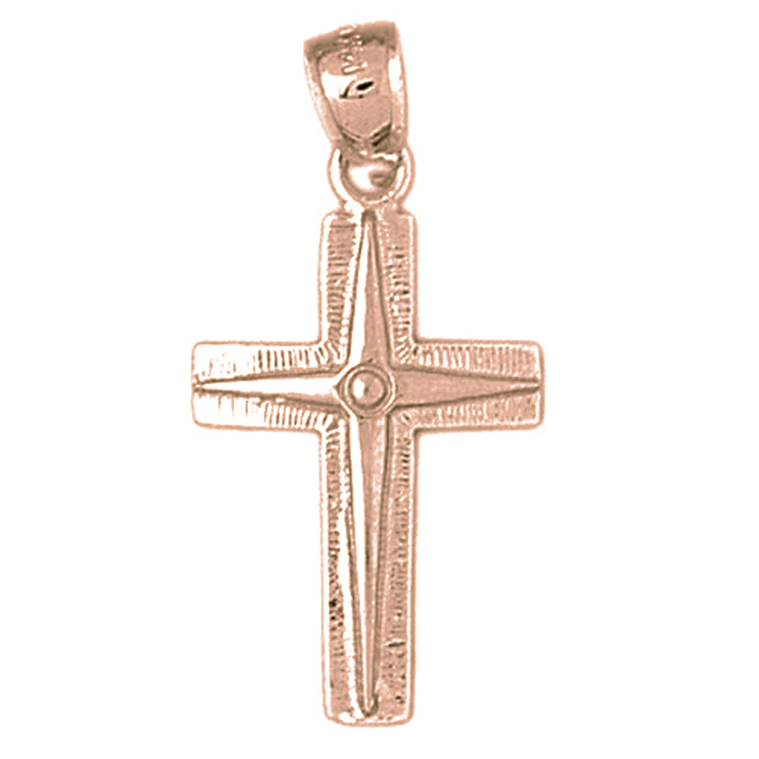 10K, 14K or 18K Gold Latin Cross Pendant