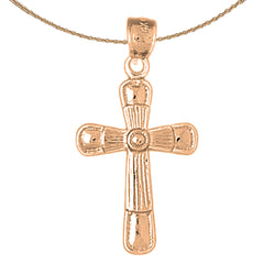 10K, 14K or 18K Gold Latin Cross Pendant
