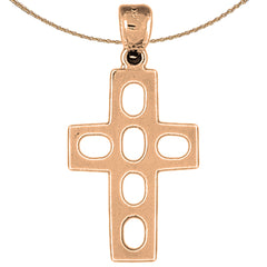 10K, 14K or 18K Gold Latin Cross Pendant