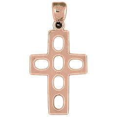 10K, 14K or 18K Gold Latin Cross Pendant