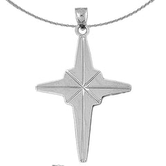 10K, 14K or 18K Gold Cross Pendant